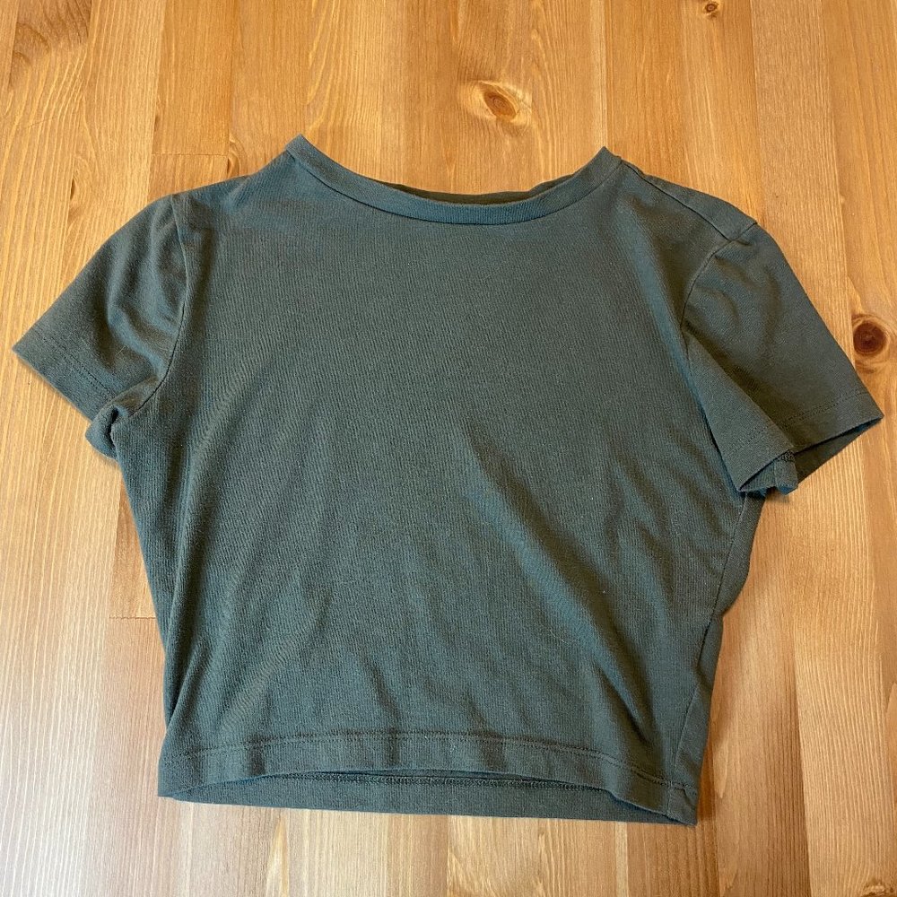 wild fable green cropped top